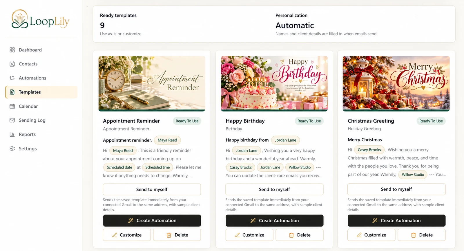 Edited illustration of the LoopLily template library